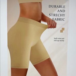 Seamless Shapewear Shorts - Nude, High Waisted, 7” Inseam, Size L